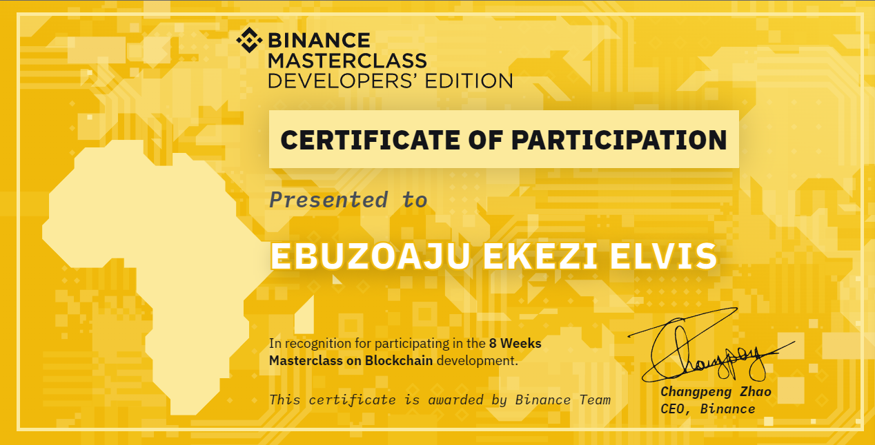 Binance Cert